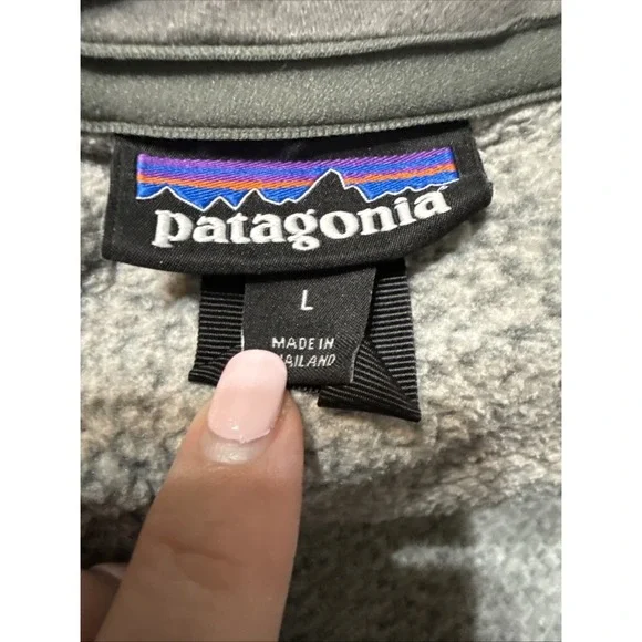 Patagonia Mens Better Sweater Full Zip Size L Stonewash Outdoor Camping Hiking - Picture 11 of 11